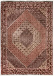 Tappeto Bidjar Con Seta Stilizzato Rosso Ruggine Beige 256x355 Cm