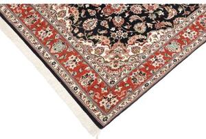 Tappeto Ilaam Medaglione Floreale Nero Rosso 110x160 Cm