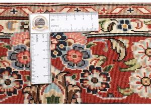 Tappeto Ilaam Medaglione Floreale Nero Rosso 102x145 Cm