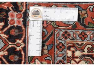 Tappeto Bidjar Con Seta Stilizzato Rosso Ruggine Beige 256x355 Cm