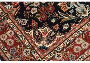 Tappeto Ilaam Medaglione Floreale Nero Rosso 102x145 Cm