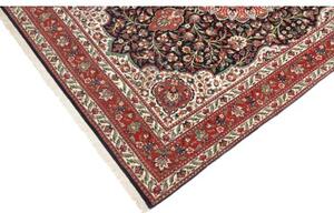 Tappeto Ilaam Medaglione Floreale Rosso Blu Scuro 137x209 Cm
