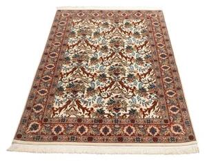 Tappeto Ilaam Floreale Avorio Rosso Mattone 105x156 Cm
