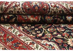 Tappeto Ilaam Medaglione Floreale Rosso Blu Scuro 137x209 Cm
