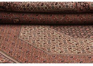 Tappeto Bidjar Con Seta Stilizzato Rosso Ruggine Beige 256x355 Cm