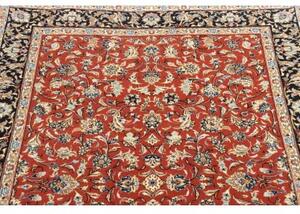 Tappeto Ilaam Floreale Rosso Mattone Blu Scuro 103x155 Cm