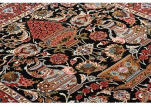 Tappeto Ilaam Floreale Nero Rosso 103x157 Cm
