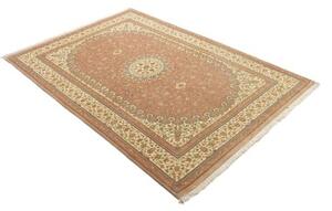 Tappeto Ilaam Medaglione Floreale Rosa Antico Avorio 136x201 Cm