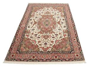 Tappeto Ilaam Medaglione Floreale Avorio Rosa Antico 131x194 Cm