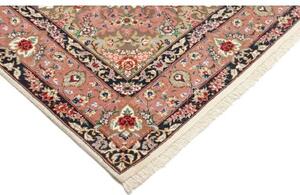 Tappeto Ilaam Medaglione Floreale Avorio Rosa Antico 131x194 Cm