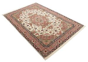Tappeto Ilaam Medaglione Floreale Avorio Rosa Antico 131x194 Cm