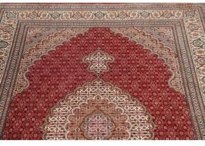 Tappeto Tabriz 50 Raj Mahi Stilizzato Rosso Beige 120x200 Cm