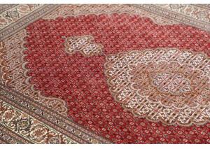 Tappeto Tabriz 50 Raj Mahi Stilizzato Rosso Beige 120x200 Cm