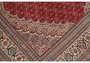 Tappeto Tabriz 50 Raj Mahi Stilizzato Rosso Beige 120x200 Cm