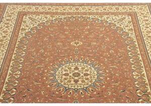 Tappeto Ilaam Medaglione Floreale Rosa Antico Avorio 136x201 Cm