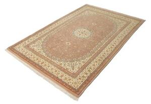 Tappeto Ilaam Medaglione Floreale Rosa Antico Avorio 136x201 Cm