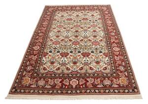 Tappeto Ilaam Floreale Avorio Rosso 141x217 Cm