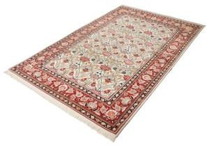 Tappeto Ilaam Floreale Avorio Rosso 141x217 Cm