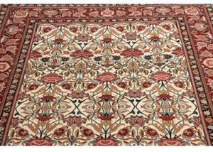 Tappeto Ilaam Floreale Avorio Rosso 141x217 Cm