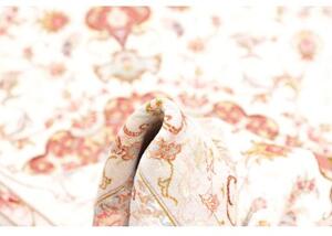 Tappeto Tabriz 70 Raj Medaglione Floreale Avorio Rosa Antico 149x220 Cm