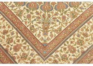 Tappeto Ilaam Medaglione Floreale Rosa Antico Avorio 136x201 Cm