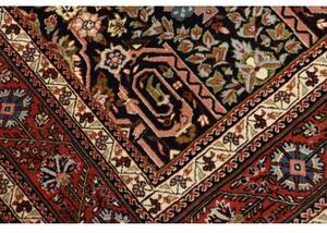 Tappeto Ilaam Stilizzato Nero Rosso Ruggine 101x166 Cm