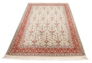 Tappeto Ilaam Floreale Avorio Rosso Mattone 135x211 Cm