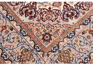 Tappeto Isfahan Medaglione Floreale Avorio Rosso Scuro 135x196 Cm