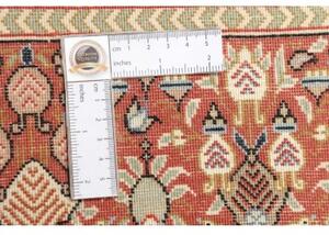 Tappeto Ilaam Floreale Avorio Rosso Mattone 135x211 Cm