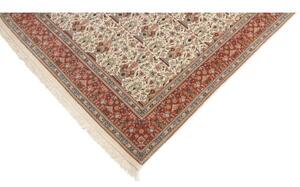 Tappeto Ilaam Floreale Avorio Rosso Mattone 135x211 Cm