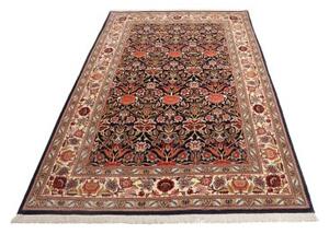 Tappeto Ilaam Floreale Blu Notte Avorio 140x222 Cm