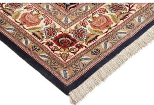 Tappeto Ilaam Floreale Blu Notte Avorio 140x222 Cm