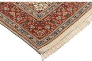 Tappeto Ilaam Floreale Avorio Rosso Mattone 135x211 Cm