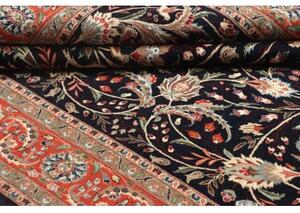 Tappeto Ilaam Floreale Blu Scuro Corallo 140x209 Cm
