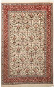 Tappeto Ilaam Floreale Avorio Rosso Mattone 135x211 Cm
