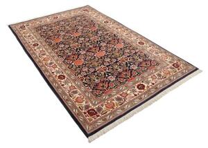 Tappeto Ilaam Floreale Blu Notte Avorio 140x222 Cm
