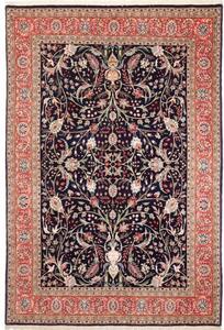 Tappeto Ilaam Floreale Blu Scuro Corallo 140x209 Cm