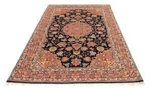 Tappeto Ilaam Medaglione Floreale Nero Rosa 138x228 Cm