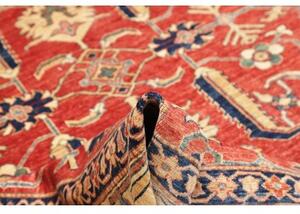 Tappeto Kazak Fine Stilizzato Rosso Mattone Avorio 248x322 Cm