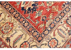 Tappeto Kazak Fine Stilizzato Rosso Mattone Avorio 248x322 Cm