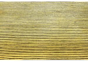Tappeto Kathmandu Geometrico Giallo Senape Nero 90x160 Cm