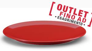 Piatto Rotondo da Portata, Torta, o Pizza diametro 32x32x h 2cm - in GRES adatto alla lavastoviglie colore Rosso