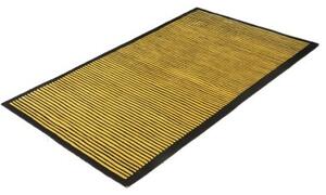 Tappeto Kathmandu Geometrico Giallo Senape Nero 90x160 Cm