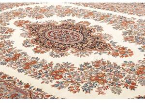 Tappeto Rawar Sherkat Medaglione Floreale Avorio Blu Scuro 291x403 Cm