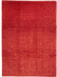 Tappeto Kathmandu Geometrico Rosso Rosso Mattone 250x350 Cm