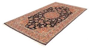 Tappeto Ilaam Medaglione Floreale Nero Rosa 138x228 Cm