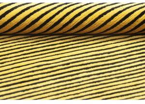 Tappeto Kathmandu Geometrico Giallo Senape Nero 90x160 Cm