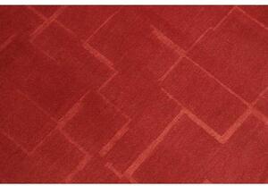 Tappeto Kathmandu Geometrico Rosso Rosso Mattone 250x350 Cm