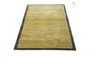 Tappeto Kathmandu Geometrico Giallo Senape Nero 90x160 Cm
