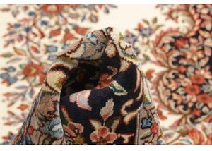 Tappeto Rawar Sherkat Medaglione Floreale Avorio Blu Scuro 291x403 Cm